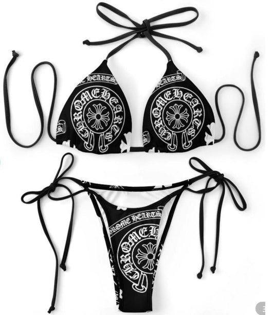 Black x Chrome Hearts Bikini Set