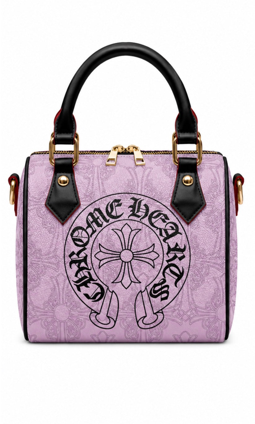 Pink x Chrome Heart Pillow Bag