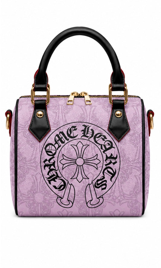 Pink x Chrome Heart Pillow Bag