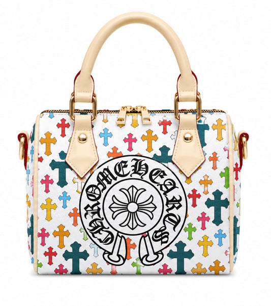 Colorful x Chrome Heart Pillow Bag