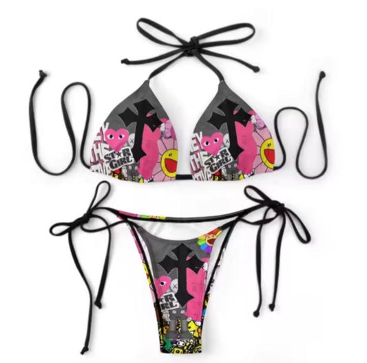 Cutegirl x Cross Bikini Set