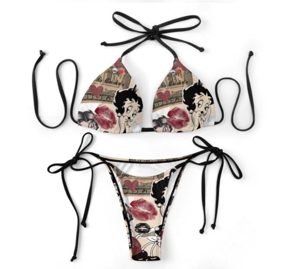 Money x Betty Boop Bikini Set