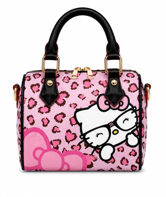 Pink Cheetah x HK pillow bag