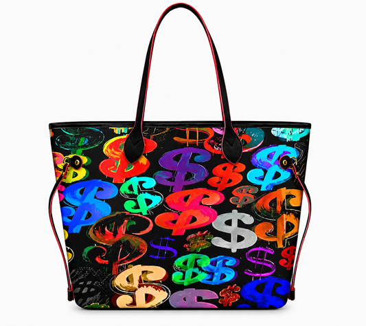 Colorful x Money Sign Tote Bag
